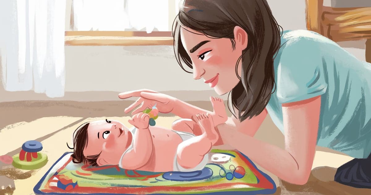 Ilustración: Estimulación temprana para niños con síndrome de Down: qué esperar mes a mes desde los 0 hasta los 6 años