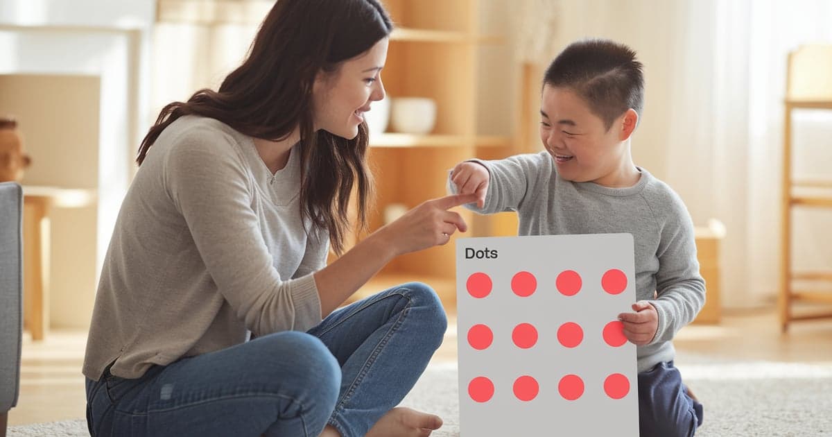 Ilustración: Matemáticas y síndrome de Down: cómo enseñar cantidades con el método Doman