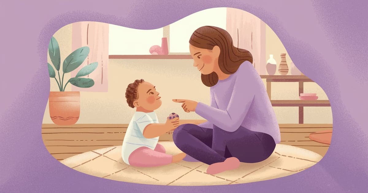 Ilustración: Primeras palabras del bebé: cuándo llegan y cómo estimularlas